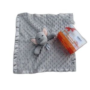 Pro Goleem Elephant Security Blanket Baby Lovie Textured Gray Nursery NIB
